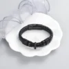 starlight urns genuine leather men’s urn bracelet – memorial cremation ashes memorial jewelry
