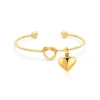 starlight urns heart knot stainless steel urn bracelet for women – memorial cremation jewelry