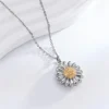 starlight urns sunflower urn necklace – memorial keepsake jewelry for ashes