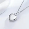 starlight urns rose heart urn necklace for cremation ashes
