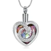 starlight urns cremation jewelry featuring heart with moon and star