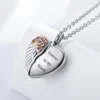 starlight urns rose heart urn necklace for cremation ashes