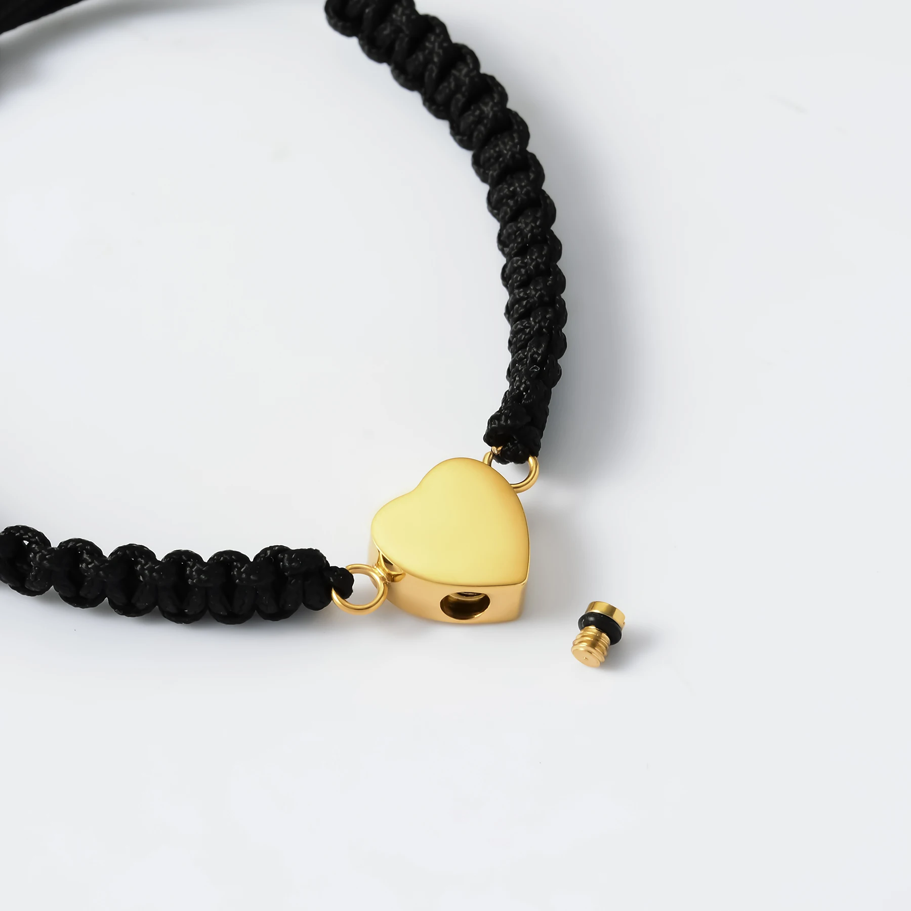 Starlight Urns Heart Adjustable Rope Urn Bracelet- Cremation Jewelry For Women