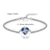 starlight urns crystal heart urn bracelet for ashes – memorial cremation jewelry keepsake for women