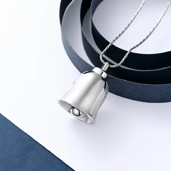 american eagle bell urn necklace – patriotic memorial jewelry for ashes