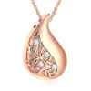 teardrop tree of life starlight urns urn necklace with zirconia – elegant cremation jewelry for ashes