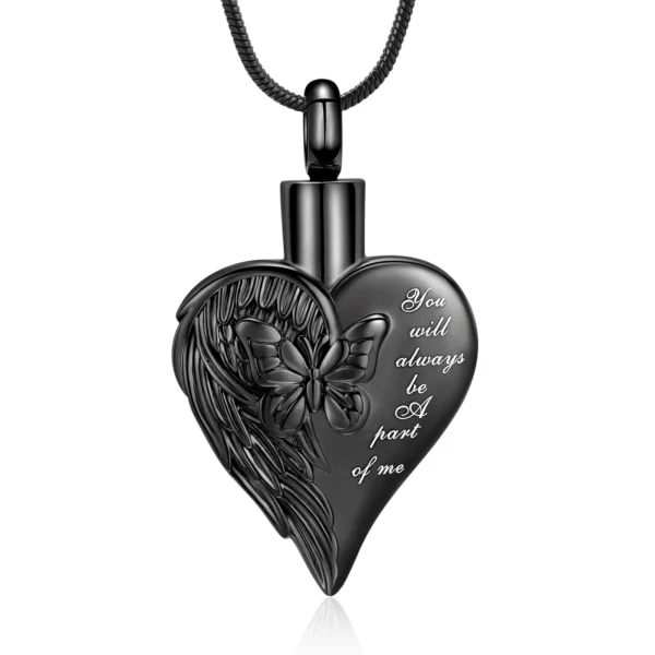 starlight urns butterfly heart urn cremation necklace