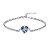 starlight urns crystal heart urn bracelet for ashes – memorial cremation jewelry keepsake for women