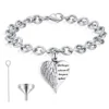 starlight urns heart adjustable urn bracelet – memorial cremation jewelry for women