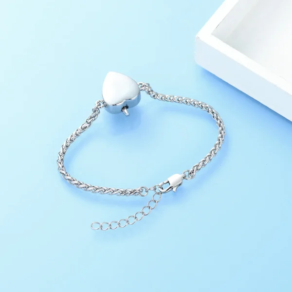 starlight urns crystal heart urn bracelet for ashes – memorial cremation jewelry keepsake for women