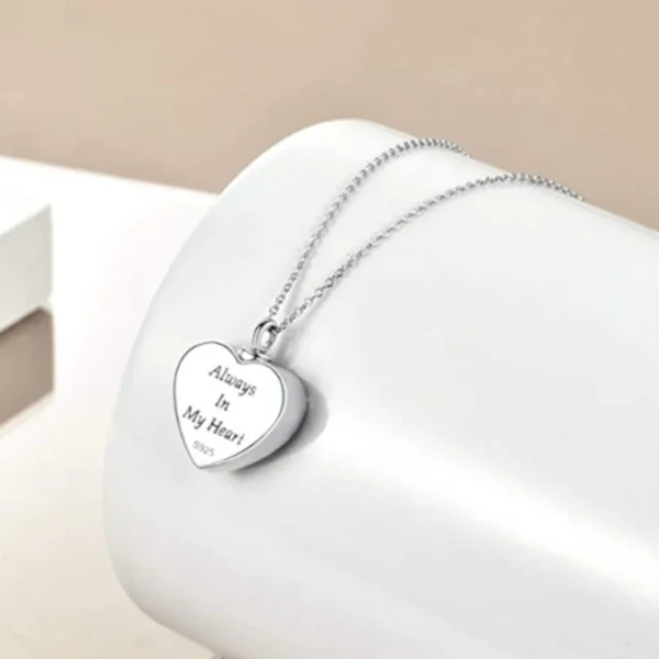 starlight urns elephant heart urn necklace for ashes – stainless steel cremation jewelry memorial keepsake pendant