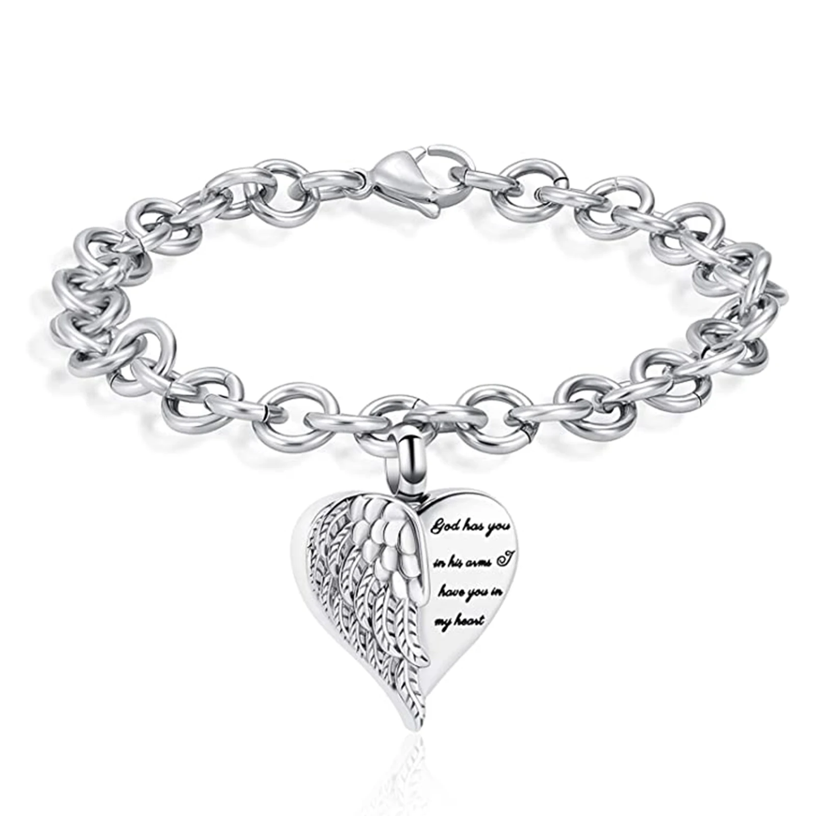 Starlight Urns Heart Adjustable Urn Bracelet – Memorial Cremation Jewelry for Women