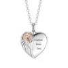 starlight urns rose heart urn necklace for cremation ashes
