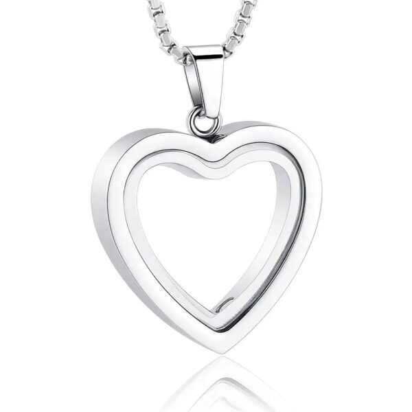 starlight urns glass heart urn necklace – mini memorial cremation jewelry for ashes