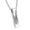 starlight urns twisted bar with zirconia urn necklace – elegant memorial jewelry for ashes