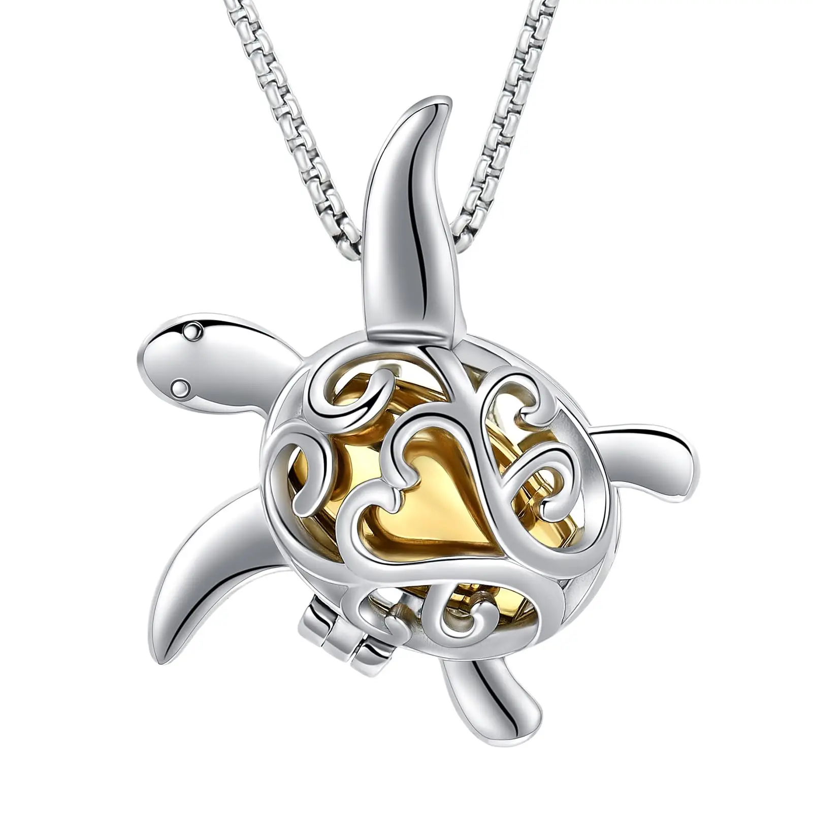 starlight urns turtle urn necklace – memorial cremation jewelry for ashes