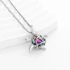 starlight urns turtle urn necklace – memorial cremation jewelry for ashes