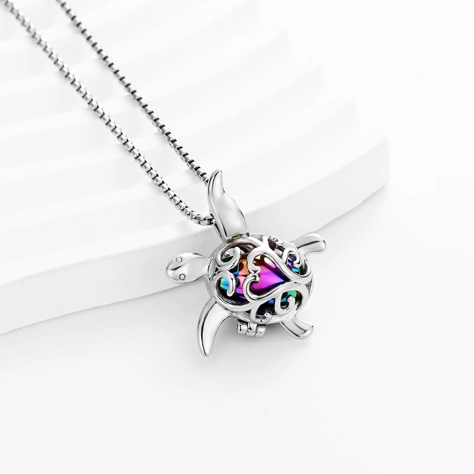 starlight urns turtle urn necklace – memorial cremation jewelry for ashes