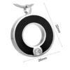 starlight urns black circle urn necklace with cz crystal – stainless steel cremation jewelry memorial pendant for ashes