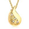 teardrop tree of life starlight urns urn necklace with zirconia – elegant cremation jewelry for ashes