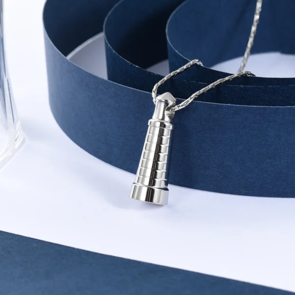 starlight urns lighthouse stainless steel urn necklace – memorial jewelry for ashes