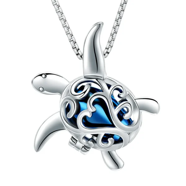 starlight urns turtle urn necklace – memorial cremation jewelry for ashes