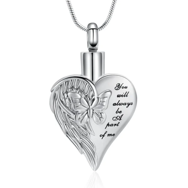 starlight urns butterfly heart urn cremation necklace