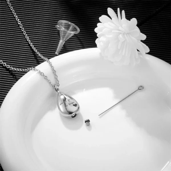 starlight urns teardrop cremation necklace for ashes