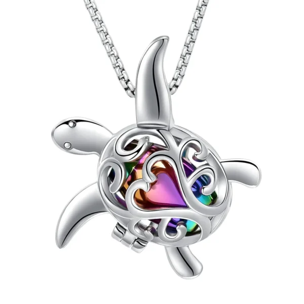 starlight urns turtle urn necklace – memorial cremation jewelry for ashes