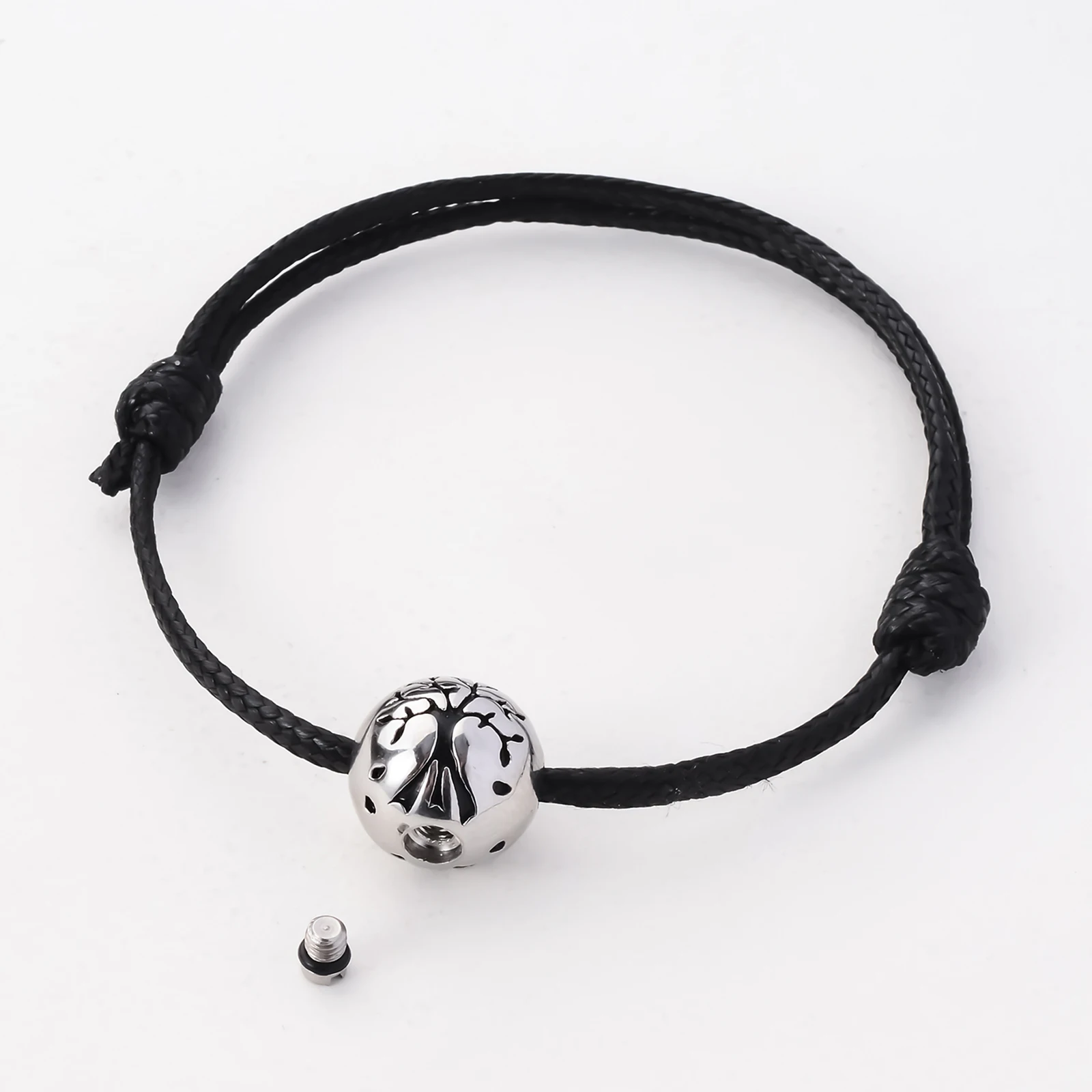 starlight urns adjustable rope tree of life urn bracelet for women – memorial ash cremation jewelry