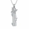 starlight urns cylinder urn necklace with butterflies and cz crystals – stainless steel cremation jewelry memorial pendant for ashes