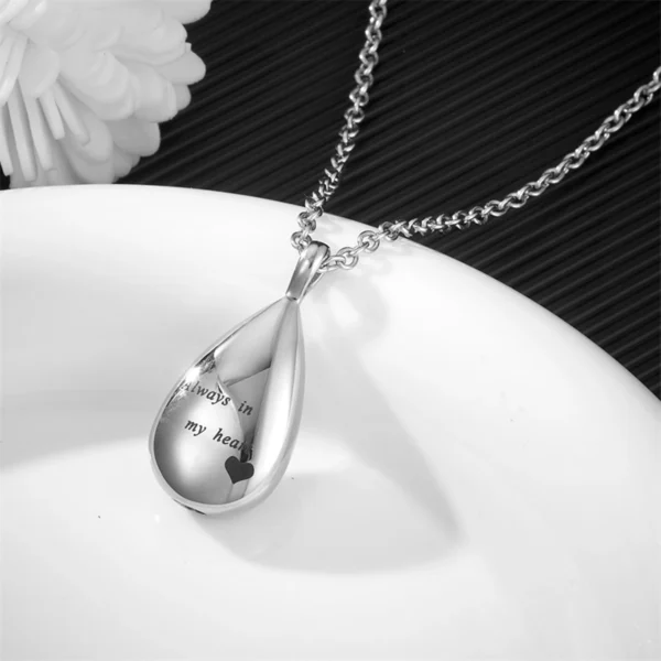 starlight urns teardrop cremation necklace for ashes
