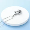 starlight urns moon & cat urn necklace – memorial cremation jewelry for ashes