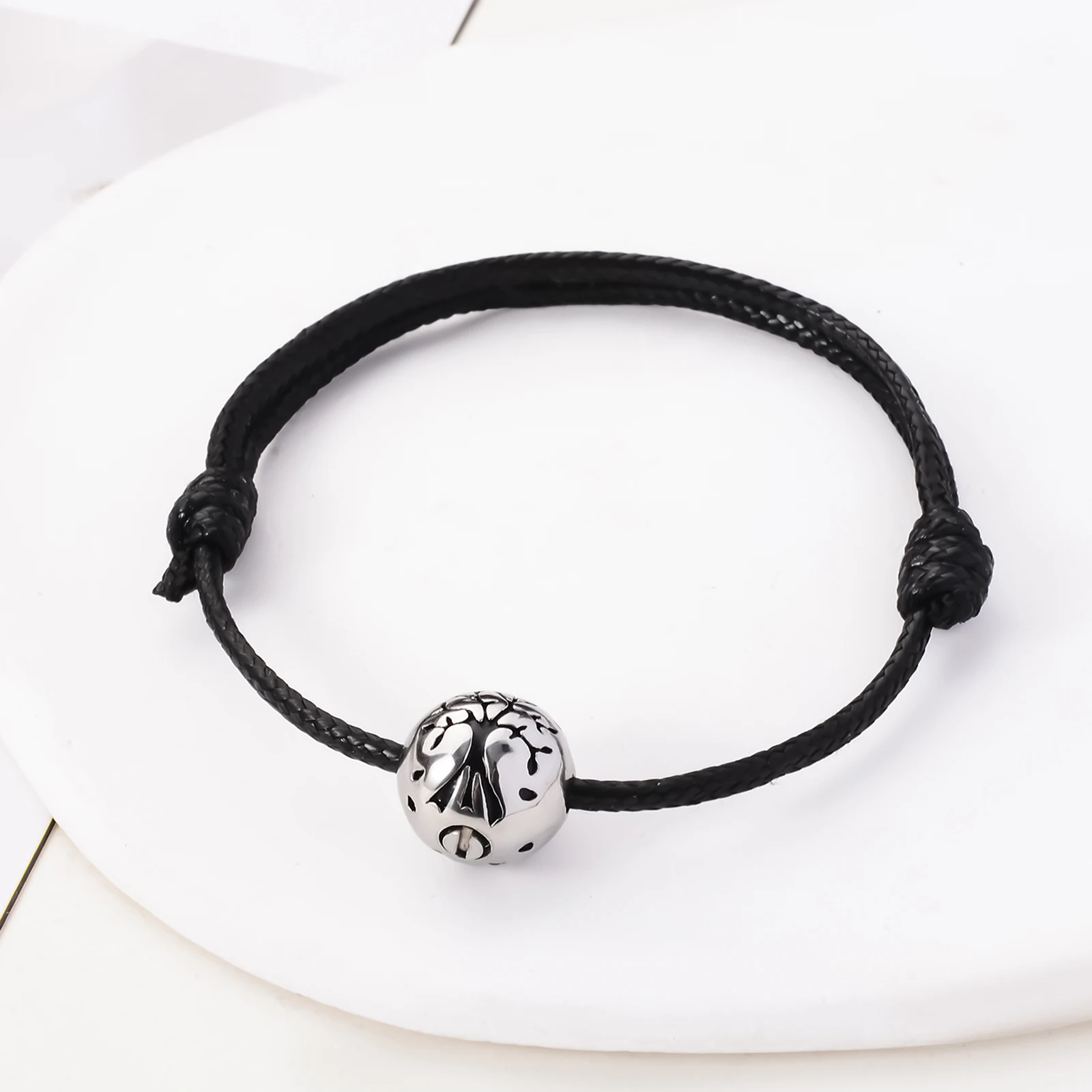 starlight urns adjustable rope tree of life urn bracelet for women – memorial ash cremation jewelry