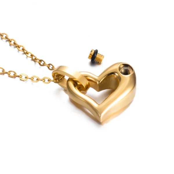 starlight urns mini steel heart urn necklace – memorial jewelry for ashes