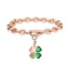starlight urns green clover urn bracelet – memorial cremation jewelry for ashes