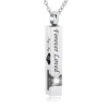 starlight urns birthstone cuboid ashes necklace – “forever loved” cremation jewelry