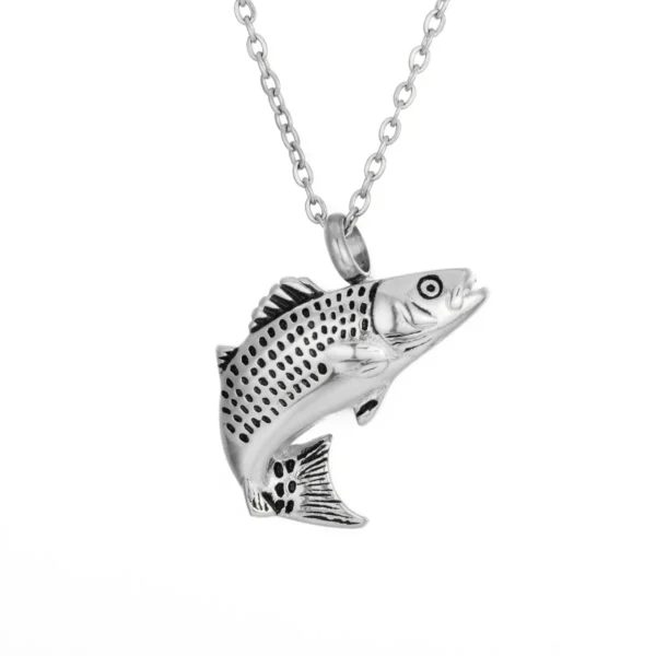 starlight urns fish urn necklace – memorial cremation jewelry for ashes