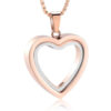 starlight urns glass heart urn necklace – mini memorial cremation jewelry for ashes