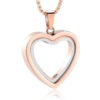 starlight urns glass heart urn necklace – mini memorial cremation jewelry for ashes