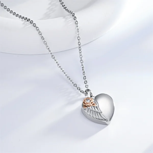 starlight urns rose heart urn necklace for cremation ashes