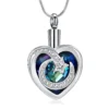 starlight urns cremation jewelry featuring heart with moon and star