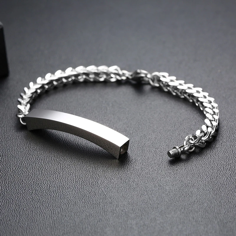 starlight urns customizable unisex urn bracelet – personalized memorial ashes keepsake jewelry for men & women