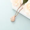 teardrop tree of life starlight urns urn necklace with zirconia – elegant cremation jewelry for ashes