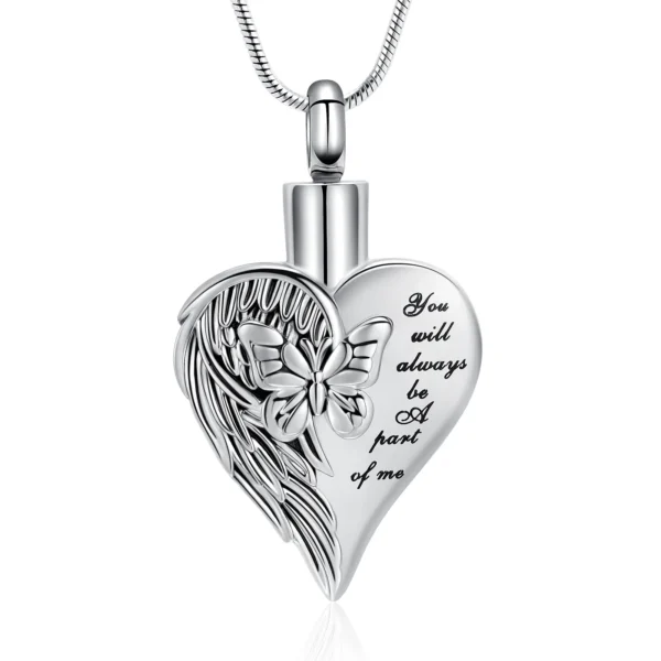 starlight urns butterfly heart urn cremation necklace