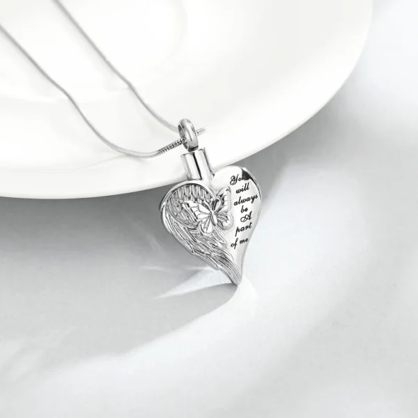 starlight urns butterfly heart urn cremation necklace