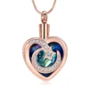 starlight urns cremation jewelry featuring heart with moon and star