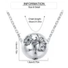 starlight urns dandelion ball urn necklace – memorial keepsake cremation jewelry