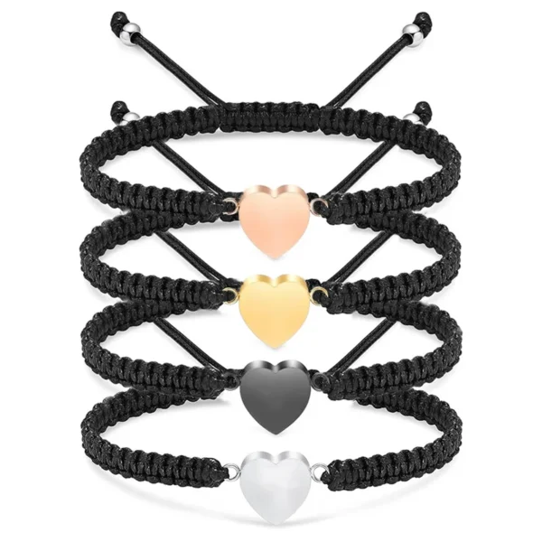 starlight urns heart adjustable rope urn bracelet cremation jewelry for women