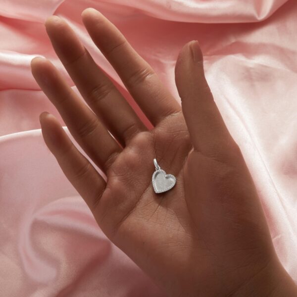 sterling silver & opal heart ash infused keepsake necklace – cremation jewelry made with ashes